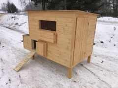 Zateplený dřevěný kurník pro 15–20 slepic, 160 × 120 cm, doprava po celé ČR zdarma – fotografie 2
